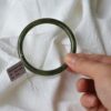 Natural Bangle Bracelet A grade green Jadeite 54 mm BG01540001 - Image 4