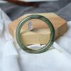 Natural Bangle Bracelet A grade green Jadeite 55 mm BG01550007 - Image 4