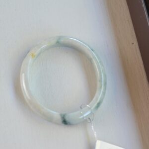 Grade A Myanmar Jadeite Bangle  Untreated Myanmar Jade Jewelry 53 mm (BG01530007)