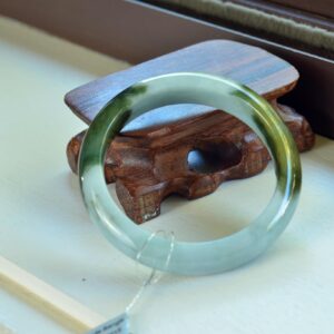 Burma natural jade bangle, authentic grade A bracelet,s 54mm BG01540013