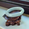 Handmade Jade Bangle Burma Jadeite Bracelet 55mm