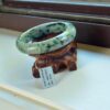 Unique white Jade Bangle Round genuine grade A bracelets 57mm - Image 5