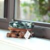 Large Blue Jade Bangle Round genuine grade A bracelets 61 mm - Image 2