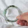 Jadeite Asian gifts stone bracelet Bangle 56mm - Image 4