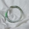 Jadeite Asian gifts stone bracelet Bangle 56mm - Image 2
