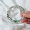 Jadeite Asian gifts stone bracelet Bangle 56mm - Image 6