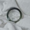 Green Chinese jade bangle, grade A jadeite gemstone bangle, Asian jewelry - Image 3