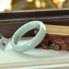 Handmade Jade Bangle Burma Jadeite Bracelet 55mm - Image 4