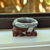 Natural Jade Bangle Green bracelet 58mm - Image 2