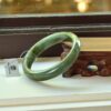 Unique white Jade Bangle Round genuine grade A bracelets 57mm - Image 6