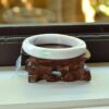 White Jadeite Jade Bangle Bracelet 60 mm - Image 2