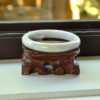 Certificated Natural color stone jade bangle jadeite bracelet 61mm - Image 3