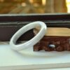 Certificated Natural color stone jade bangle jadeite bracelet 61mm - Image 5