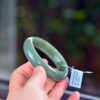 Authentic Natural Jade Bangle Green bracelet 55mm - Image 8