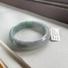 genuine jadeite bangle green grade A jade stone authentic Asian jewelry bracelet 55mm - Image 2