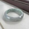 Green Chinese jade bangle, grade A jadeite gemstone bangle, Asian jewelry 56mm - Image 5