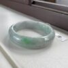 Green Chinese jade bangle, grade A jadeite gemstone bangle, Asian jewelry 56mm - Image 7