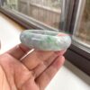 Green Luck Jade Bangle Bracelet, grade A jade gemstone bracelet, Asian jewelry 58mm