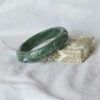 Natural Grade A Jadeite Bangle 58mm Hand Carved Ruyi Pattern Untreated Green Jade Bracelet Burmese Jade Jewelry Gift - Image 3