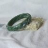 Natural Grade A Jadeite Bangle 58mm Hand Carved Ruyi Pattern Untreated Green Jade Bracelet Burmese Jade Jewelry Gift - Image 2