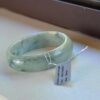 Natural Burma Jade Bangle, Grade A Jadeite Bracelet, Untreated Myanmar Jade Jewelry 50 mm (