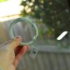 Natural Jade Bangle Green bracelet 58mm - Image 7