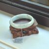 Real Myanmar Jadeite Jewelry Burmese Jade Bracelet for Women 55 mm (