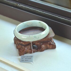 Real Myanmar Jadeite Jewelry Burmese Jade Bracelet for Women 55 mm (BG01550029)