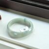 Gemstone White Natural Myanmar Jadeite bangle jade Bracelet 57mm - Image 6