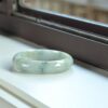 Gemstone White Natural Myanmar Jadeite bangle jade Bracelet 57mm