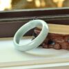 Handmade Jade Bangle Burma Jadeite Bracelet 55mm - Image 5