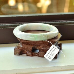 Certificated Natural Burma Untreated Burmese Grade Bangle Bracelet 59mm BG01590028