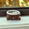 Myanmar gemstone jadeite bracelet true stone carving bangle 58mm - Image 4