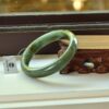 Unique white Jade Bangle Round genuine grade A bracelets 57mm