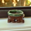 Unique white Jade Bangle Round genuine grade A bracelets 57mm - Image 4