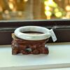White Jadeite Jade Bangle Bracelet 60 mm - Image 4