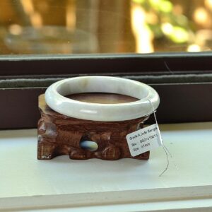 Certificated Natural color stone jade bangle jadeite bracelet 61mm BG01610011