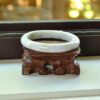 Certificated Natural color stone jade bangle jadeite bracelet 61mm - Image 2
