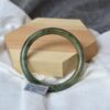 Natural Grade A Jadeite Jade Bangle Dark Green Burmese Jade Bracelet 58mm BG01580004 - Image 5