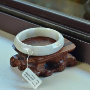 Grade A Myanmar Jadeite Bangle Natural Burmese Jade Bracelet for Women 52 mm (BG01520012)