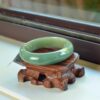Real Handmade Jade Bangle Burma Jadeite Bracelet 55mm - Image 2