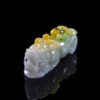 3 Colors Green White Yellow Pixiu statue Jadeite Pendant necklace JPT00000054 - Image 3
