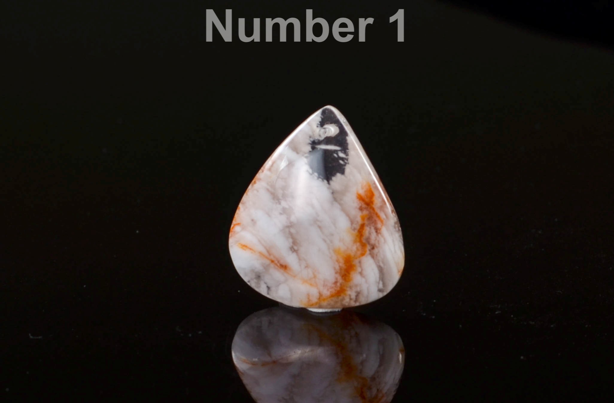 Red Phantom Quartz Pendant, Teardrop Gemstone Focal Bead