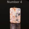 Red Phantom Quartz Pendant, Teardrop Gemstone Focal Bead - Image 4