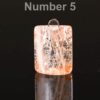 Red Phantom Quartz Pendant, Teardrop Gemstone Focal Bead - Image 5