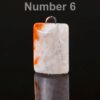 Red Phantom Quartz Pendant, Teardrop Gemstone Focal Bead - Image 6