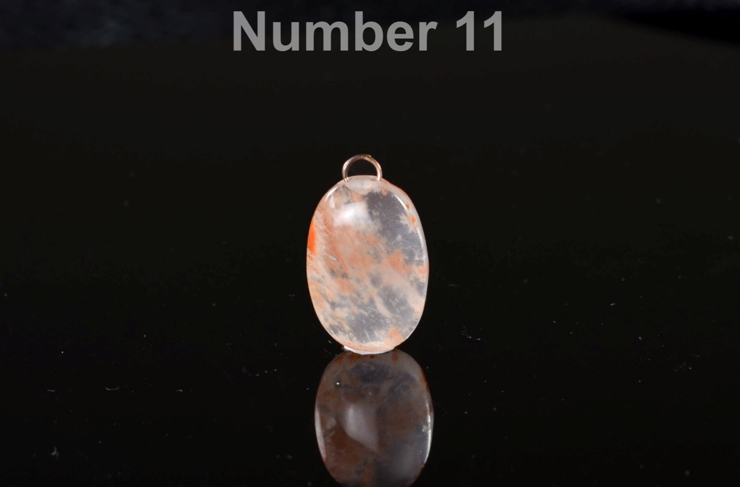 Red Phantom Quartz Pendant, Teardrop Gemstone Focal Bead - Image 12