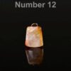 Red Phantom Quartz Pendant, Teardrop Gemstone Focal Bead - Image 12