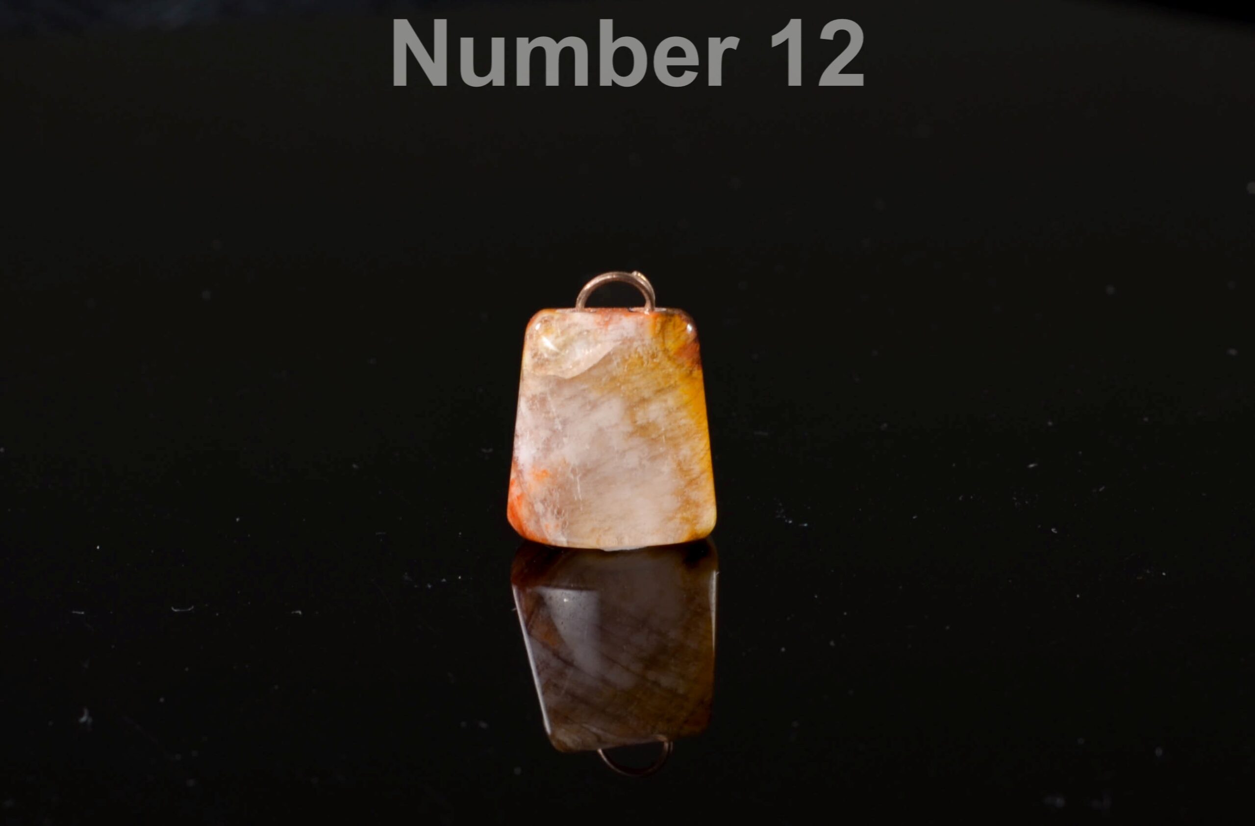 Red Phantom Quartz Pendant, Teardrop Gemstone Focal Bead - Image 13