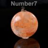 Natural Red Phantom Quartz Puffy coin Pendant Side Drilled Gemstone Focal Bead - Image 7